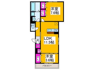 Ｃｌａｓｈｉｓｔ常磐町の物件間取画像